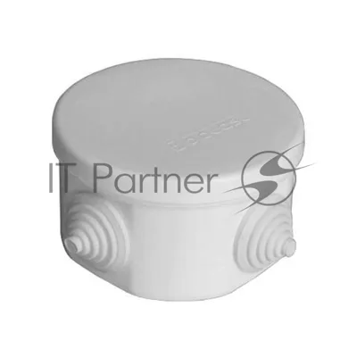 Коробка распределительная ОП d75х45 4 выхода 4 гермоввода IP54 крышка защелкивающаяся сер. Epplast 240342