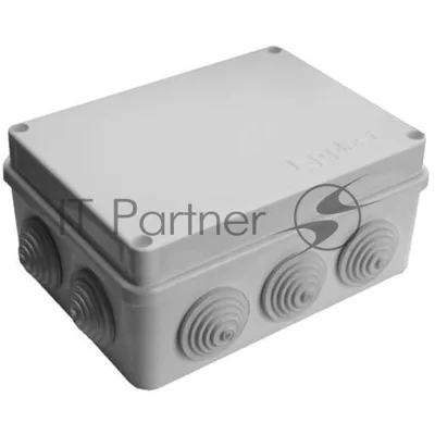 Коробка распределительная ОП 150х110х70 10 выходов 10 гермовводов. IP54 крышка на винтах сер. Epplast 210314