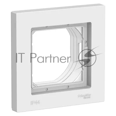Рамка 1-м ATLAS DESIGN AQUA IP44 белый SchE ATN440101
