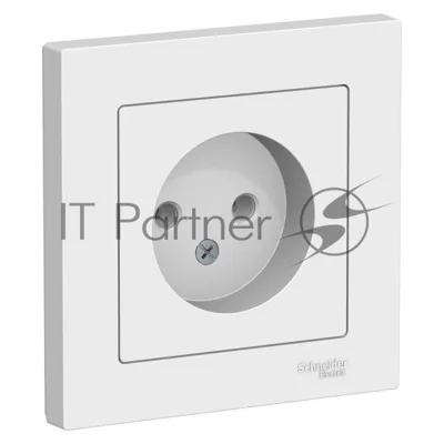 Розетка AtlasDesign без заземл. 16А в сборе белый SchE ATN000140