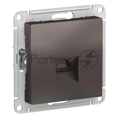 Механизм розетки компьютерной AtlasDesign RJ45 мокко SchE ATN000683