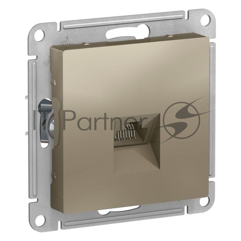 Механизм розетки компьютерной AtlasDesign RJ45 шампань SchE ATN000583