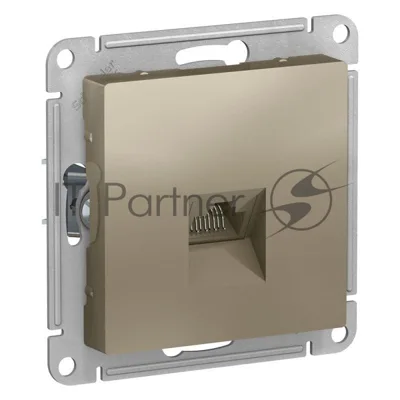Механизм розетки компьютерной AtlasDesign RJ45 шампань SchE ATN000583