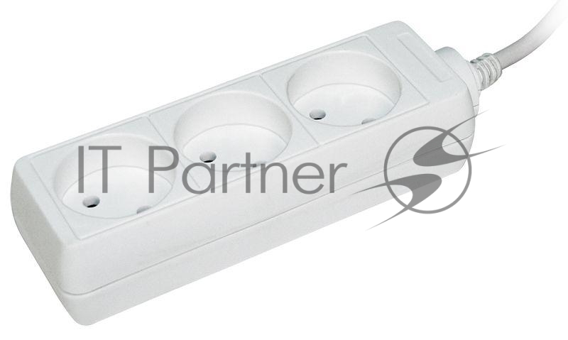 Удлинитель 3х3 м без заземл. 10А IP20 У3 2P IEK WYP10-06-03-03-N
