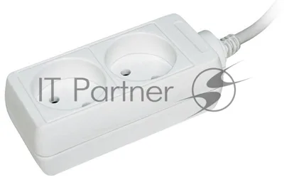 Удлинитель 2х3 м без заземл. 10А IP20 У2 2P 2х0.75 IEK WYP10-06-02-03-N