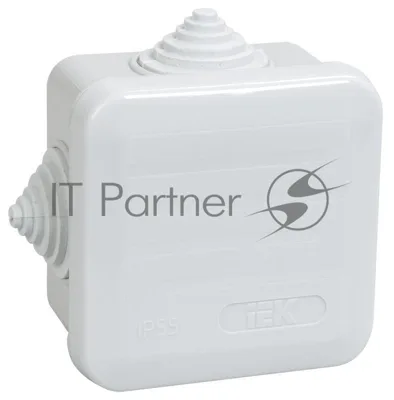 Коробка распаячная ОП 70х70х40 IP44 КМ41236 (4 гермоввода) IEK UKOZ11-070-070-040-K41-44