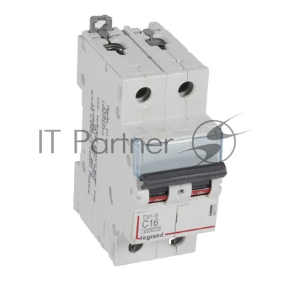 Выключатель автоматический модульный 2п C 16А 6кА DX3-E Leg 407277