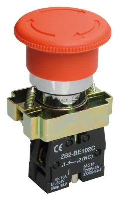 Кнопка LAY5-BS542 "Грибок" аварийн. с фикс. красн. IEK BBG90-BS-K04