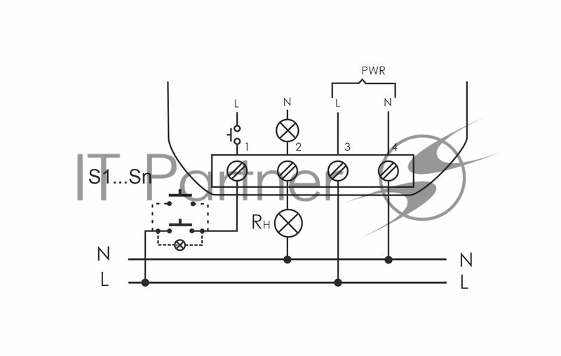 Реле импульсное BIS-402 (для установки в монтажную коробку 230В 8А 1Z IP40) F&F EA01.005.002