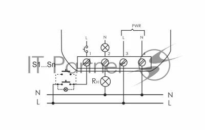 Реле импульсное BIS-402 (для установки в монтажную коробку 230В 8А 1Z IP40) F&F EA01.005.002