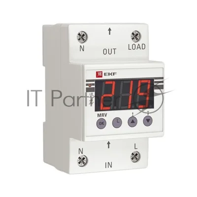 Реле напряжения с дисплеем MRV 40А PROxima EKF MRV-40A