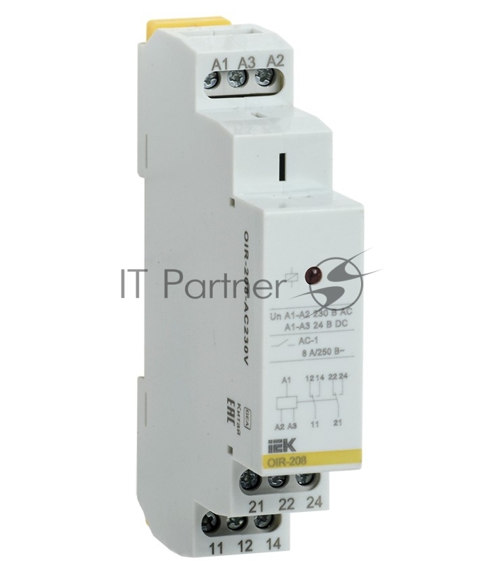 Реле промежуточное OIR 3 конт. (8А) 230В AC IEK OIR-308-AC230V