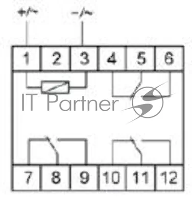 Реле промежуточное PK-3P (монтаж на DIN-рейке 35мм 220В 50Гц 3х8А 3NO/NC IP20) F&F EA06.001.023