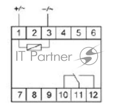 Реле промежуточное PK-1P/Un (монтаж на DIN-рейке 35мм 12В AC/DC 16А перекл.) F&F EA06.001.001