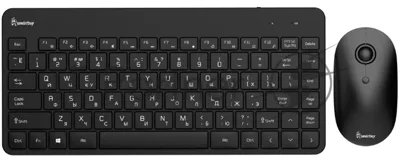 Комплект клавиатура+мышь Smartbuy 220349AG беспроводной, USB, 1600 DPI, чёрный