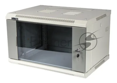 Шкаф коммутационный Lanmaster (TWT-CBWPG-6U-6X4-GY) 6U 600x400 мм пер. дв. стекл 60 кг серый