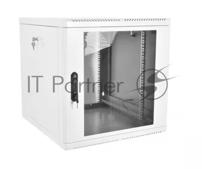 Шкаф телекоммуникационный настенный разборный 9U (600 × 520), съемные стенки, дверь стекло