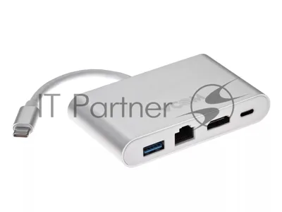 Кабель-адаптер USB3.1 Type-CM-->HDMI+USB3.0+RJ45+PD charging VCOM