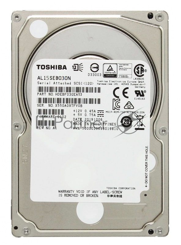 Жесткий диск HDD Toshiba AL15SE 300Gb 10500rpm SAS 128Mb 2.5"