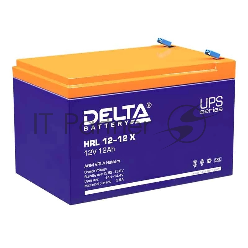 Батарея Delta HRL 12-12 X (12А\ч, 12В) свинцово- кислотный аккумулятор
