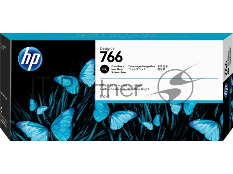 Картридж струйный HP 766 черный фото для HP DesignJet XL 3600 MFP, 300 мл