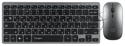 Комплект клавиатура+мышь Qumo Paragon K15/M21 беспроводной, USB, 1600 DPI, черный