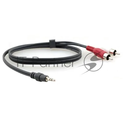 Переходный кабель 95-0122015 Kramer Electronics C-A35M/2RAM-15 3.5mm Audio на 2 RCA (Вилка - Вилка), 4.6 м