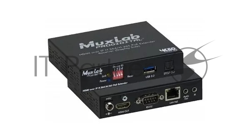 Передатчик-энкодер MuxLab 500762-TX HDMI и Audio over IP, сжатие H.264/H.265, с PoE
