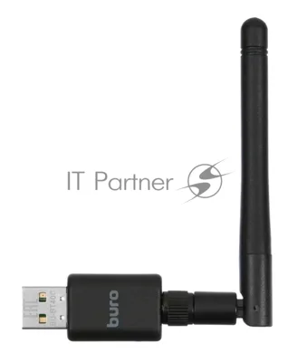 Адаптер USB Buro Bluetooth 4.0+EDR class 1 100м черный