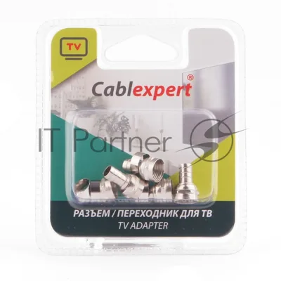 Коннектор Cablexpert F SPL6-03, для кабеля RG6, 5шт