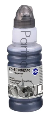 Чернила Cactus CS-EPT00R140 106BK фото черный 70 мл для Epson L7160/L7180