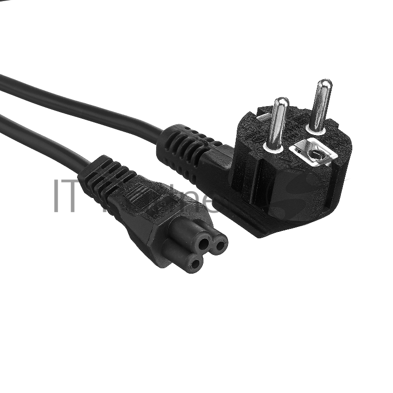 Кабель питания ноутбуков ExeGate Power PC5-1,8P (Евровилка Schuko->С5) VDE-250V-3*0.5-CU, 6A, 1.8м