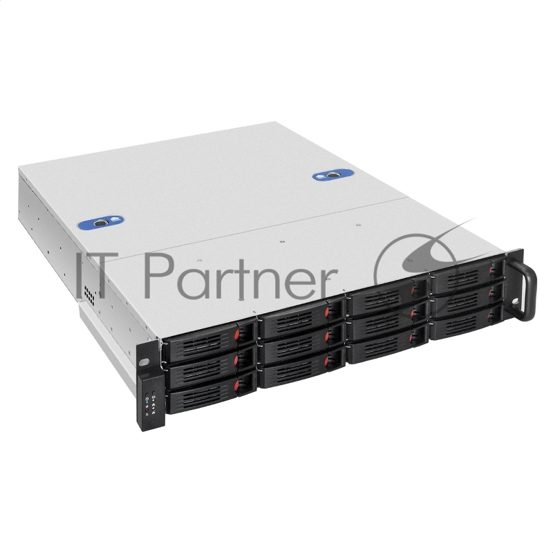 Серверный корпус ExeGate Pro 2U550-HS12 (RM 19", высота 2U, глубина 550, без БП, 12xHotSwap, USB)