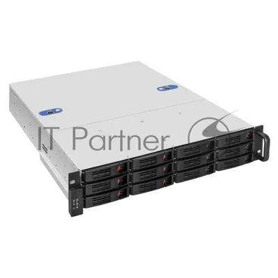 Серверный корпус ExeGate Pro 2U550-HS12 (RM 19", высота 2U, глубина 550, без БП, 12xHotSwap, USB)
