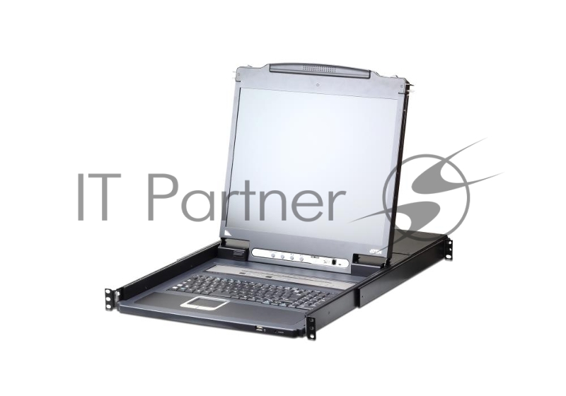 Консоль с переключателем ATEN 19"8P PS/2-USB VGA LCD KVM IP SW. W/RU