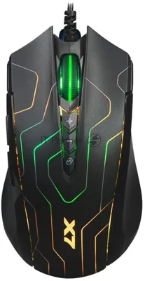Мышь проводная A4Tech X89 Maze черный, 2400 dpi, USB, кнопки - 8