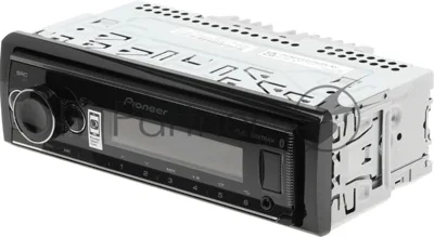 Автомагнитола Pioneer MVH-S520BT, 1 DIN, Bluetooth, USB Type-A, AUX, пульт ДУ, съёмная панель