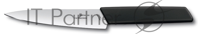Нож кухонный Victorinox Swiss Modern (6.9013.15B) стальной разделочный лезв.150мм черный блистер