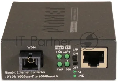 GT-806A60 медиа конвертер 10/100/1000Base-T to WDM Bi-directional Fiber Converter - 1310nm - 60KM
