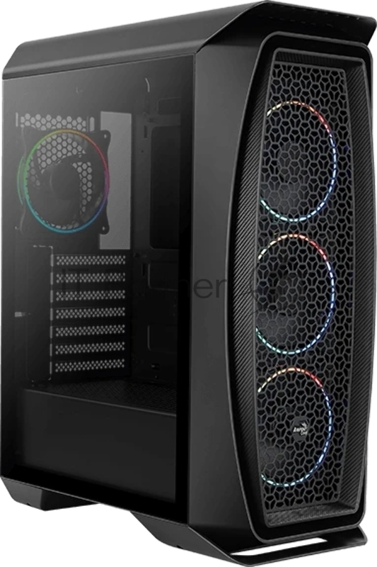 Компьютерный корпус Aerocool/Formula Aero One Eclipse-G-BK-v1 черный без БП ATX 4x120мм 2xUSB 3.0 audio