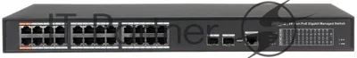 Коммутатор Dahua DH-PFS4226-24GT-240, 24×1 Гбит/с PoE + 2×SFP, управляемый