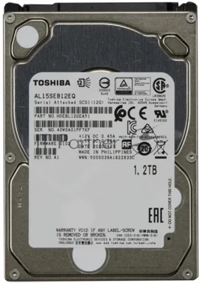 Жесткий диск HDD Toshiba AL15SE 1.2Tb 10500rpm SAS 128Mb 2.5"