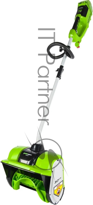 Снегоуборщик аккумуляторный GreenWorks GD40SSK4, 40V, 30 см, бесщеточный, с 1хАКБ 4 А.ч и ЗУ 2600807UB