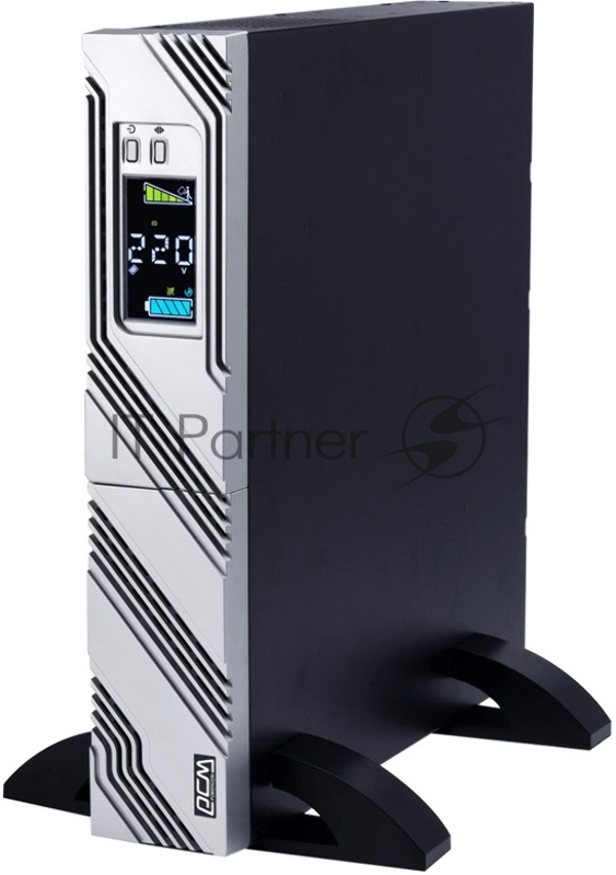 Источник бесперебойного питания Powercom Smart King RT SRT-2000A LCD 1800Вт 2000ВА черный