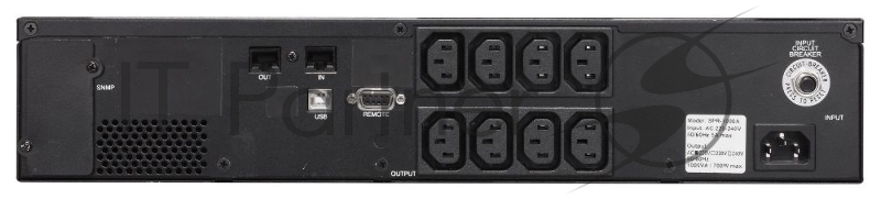 Источник бесперебойного питания Powercom Smart King Pro+ SPR-1000 LCD 800Вт 1000ВА черный
