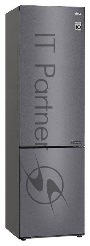 Холодильник LG GA-B509CLCL графитовый двухкамерный 277/107л морозилка снизу, No Frost