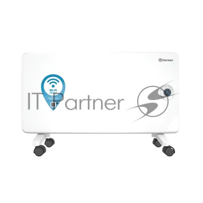 Конвектор электрический Thermex Frame 1500E белый, 1500 Вт, 20 м2, термостат, дисплей, WiFi