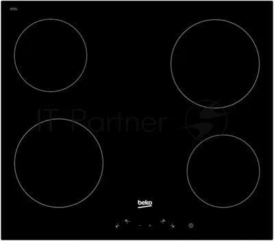 Электрическая варочная поверхность Beko HIC 64400 E, 4 конфорки, стеклокерамика, 6000 Вт