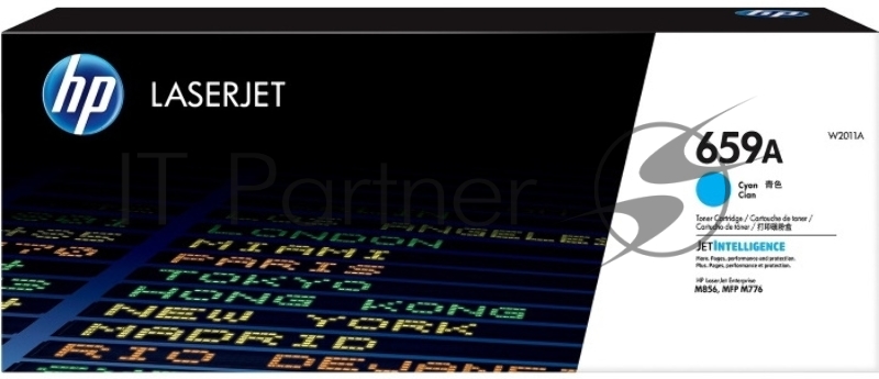 Картридж лазерный HP 659A W2011A голубой для HP LJ M856/M776 (13000 стр.)