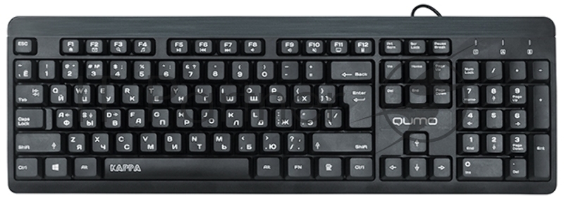 Клавиатура Qumo Kappa K17 проводная, USB Type-A, чёрный